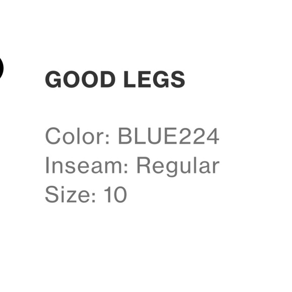 Good American Skinny / Good Legs jeans size 10 in color dark blue - Picture 5 of 5